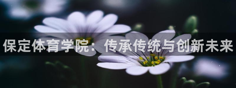 三亿体育网：保定体育学院：传承传统与创新未来