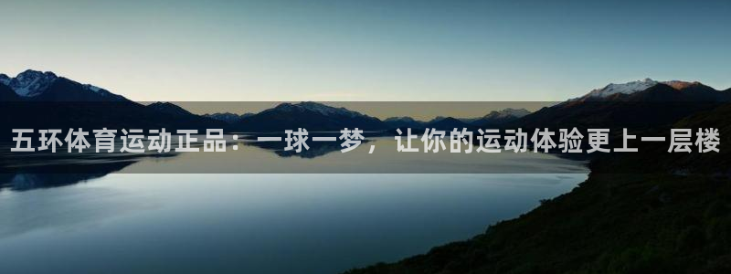三亿体育网：五环体育运动正品：一球一梦，让你的运动体验更上一层楼